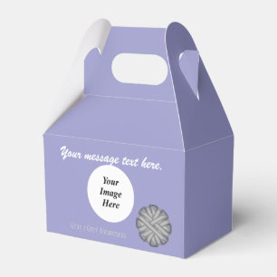 Grey / Grey Flower Ribbon Tmpl by Kenneth Yoncich Favour Box