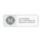 Grey & Grey Modern Chevron Custom Monogram