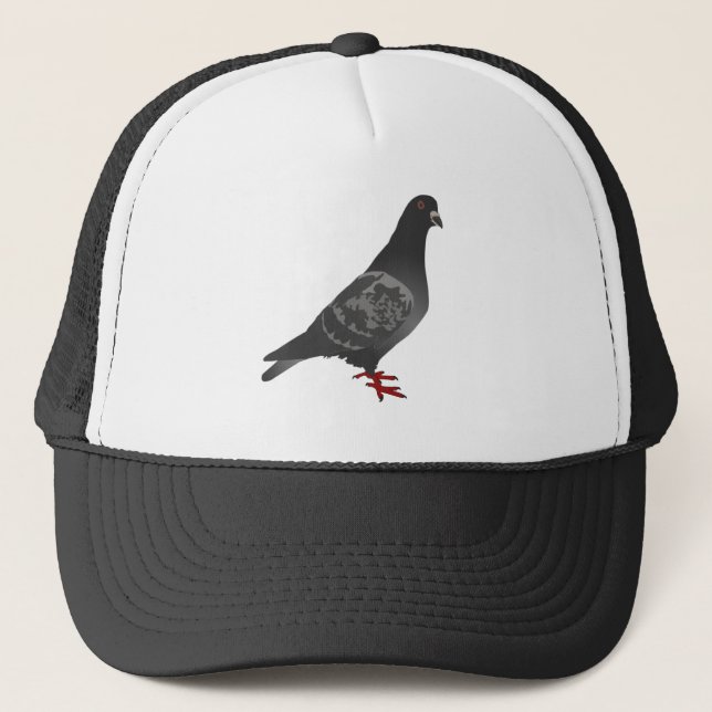 Grey/Grey Pigeon Trucker Hat (Front)