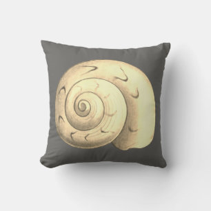 Grey Grey Sea Shell reversible design Cushion