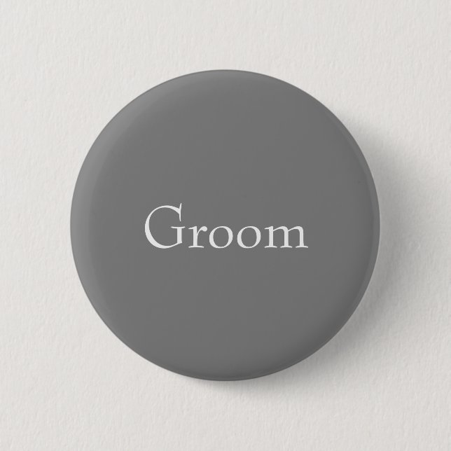 Grey Groom Button (Front)
