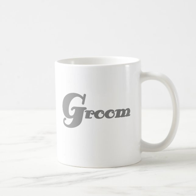 Grey Groom Coffee Mug (Right)