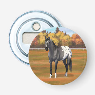 Grey Grulla Appaloosa Quarter Horse Stallion Bottle Opener