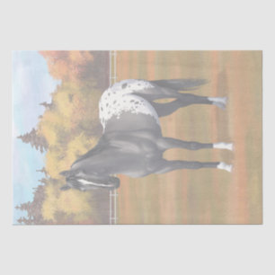 Grey Grulla Appaloosa Quarter Horse Stallion Tissue Paper