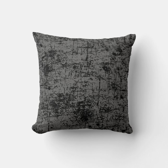 Grey Grunge Cushion (Front)
