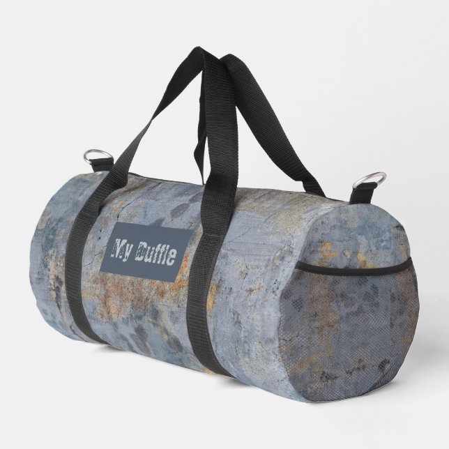 Grey Grunge Duffle Bag (Right Corner)