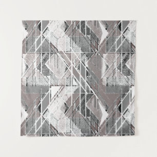 Grey grunge print. Tapestry