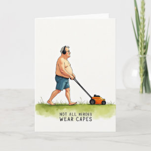 Grey Haired Fathers Day Card
