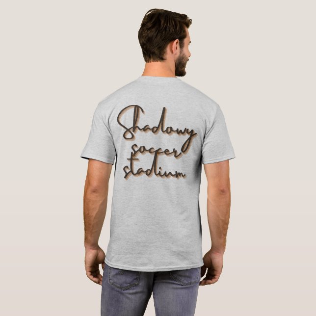 grey half sleeve T shirt (Back Full)