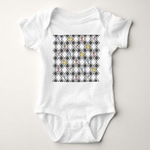 Grey Harlequin Baby Bodysuit