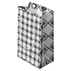 Grey Harlequin Small Gift Bag