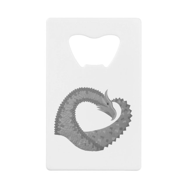 Grey heart dragon on white (Front)