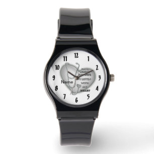 Grey Heart Midwife Nurse  Watch