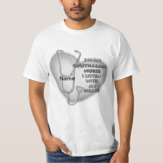 Grey Heart Ophthalmic Nurse T-Shirt