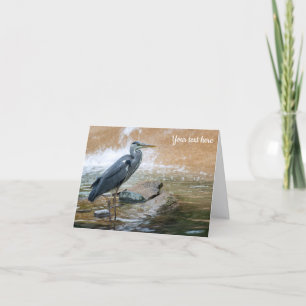 Grey Heron Greeting Card