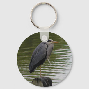 Grey Heron Key Ring