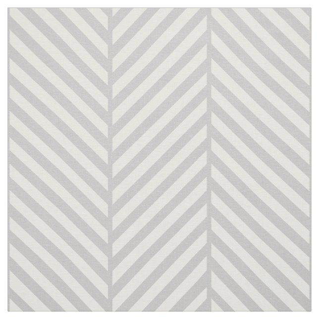 Grey Herringbone Large Scale Fabric (Swatch)