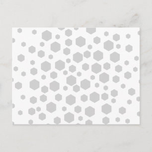 Grey Hexagons. Postcard