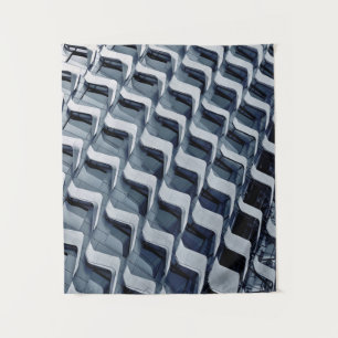 Grey high-rise building tapestry