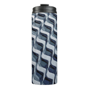 Grey high-rise building thermal tumbler