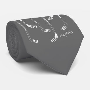 Grey Hockey Sticks Tie
