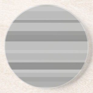 Grey horizontal stripes coaster