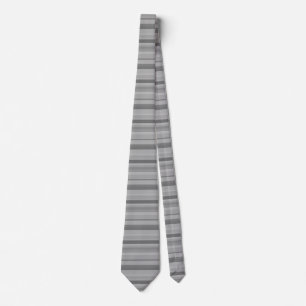Grey horizontal stripes tie
