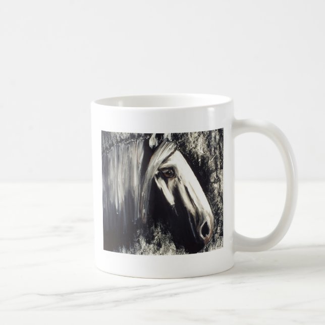 Grey Horse Coffee Mug (Right)