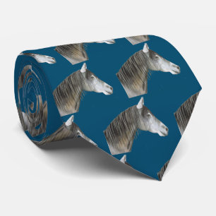 Grey Horse Neck Tie