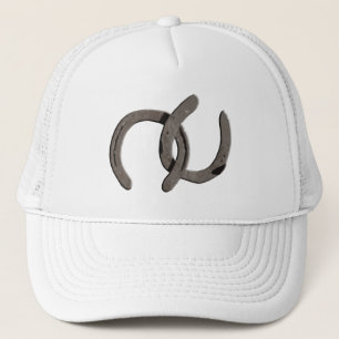 Grey Horse Shoes Trucker Hat