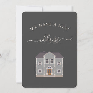 Grey House Personalised New Address Announcement