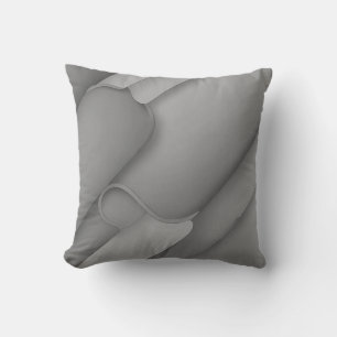 Grey Hues Modern Art Solid Slate Side Cushion