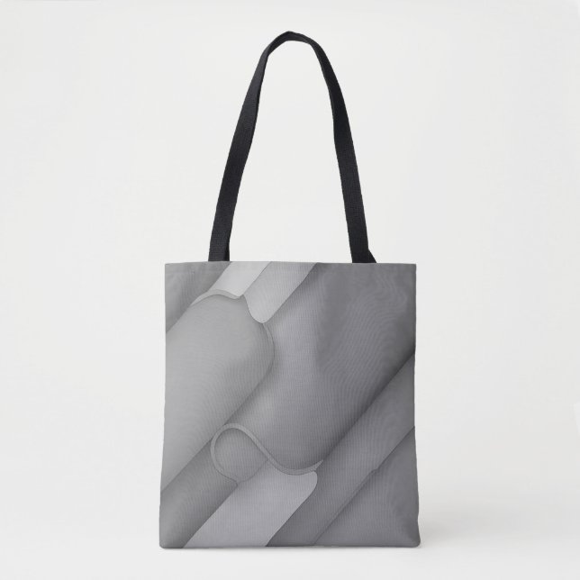 Grey Hues Modern Art  Tote Bag (Front)