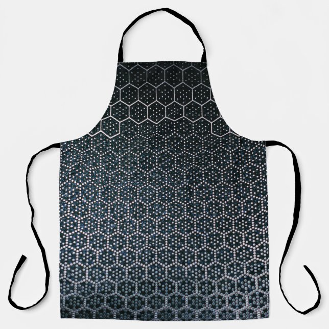 Grey illustration apron (Front)