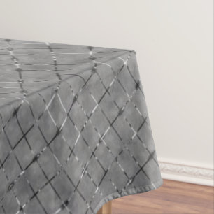 Grey image divided into rectangles, glow wire tablecloth