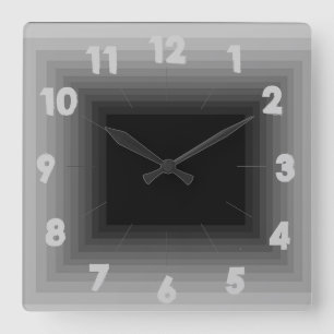 Grey Infinity Design Clock 4