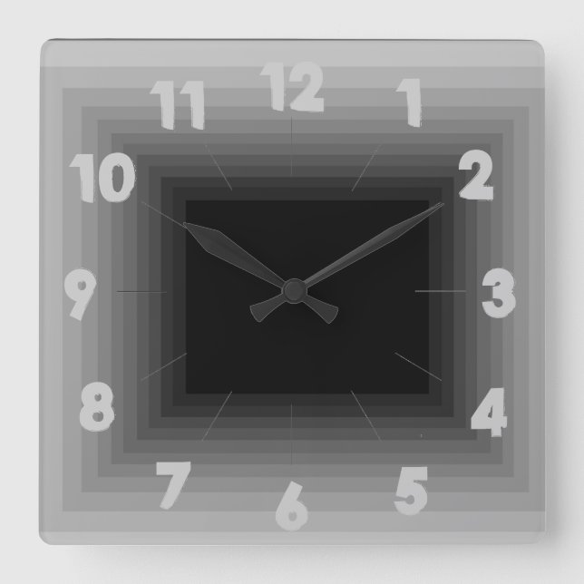 Grey Infinity Design Clock 4 (Front)