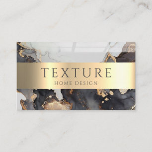 Grey Ink Pattern Marble Texture Stone Pattern Business Card