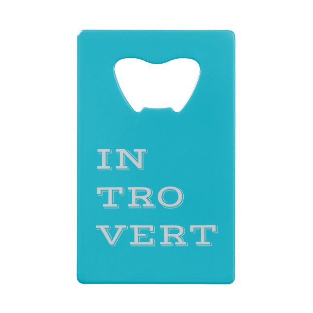 Grey Introvert Bottle Opener (Front)