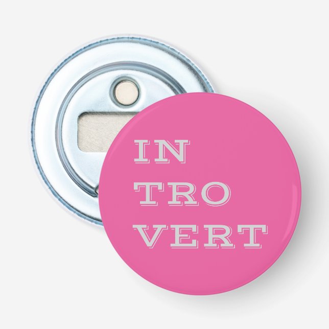 Grey Introvert Bottle Opener (Front)