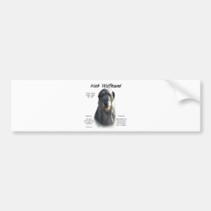 Grey Irish Wolfhound History Bumper Sticker