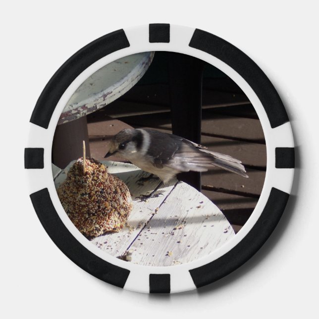 Grey Jay and Bell Poker Chips (Front)