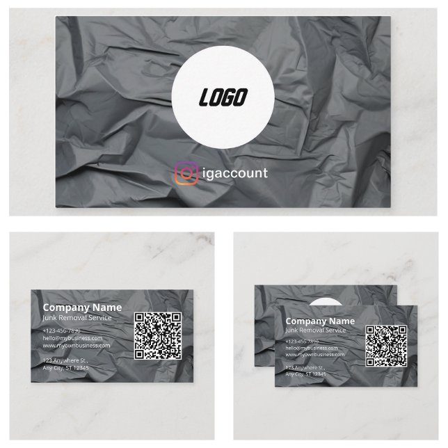 Grey Junk Removal Business Card (Grey Junk Removal Business Card
)