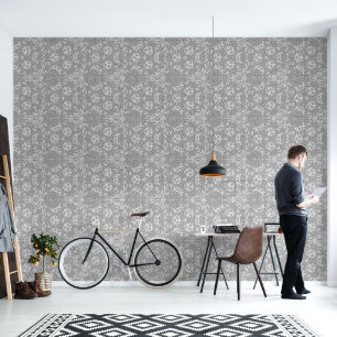 Grey Kaleidoscope Wallpaper