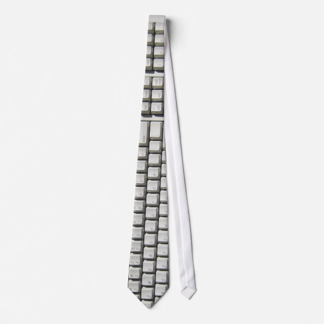 Grey Keyboard tie! Tie (Front)