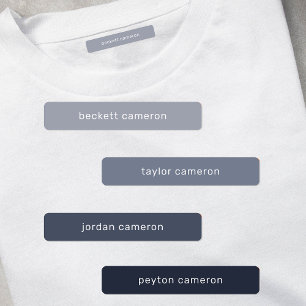 Grey Kids Name Iron On Clothing