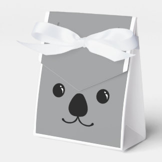 Grey Koala Cute Animal Face Design Favour Box