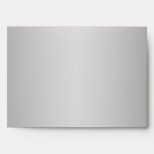 Grey, Lapis Damask Return Address Envelope