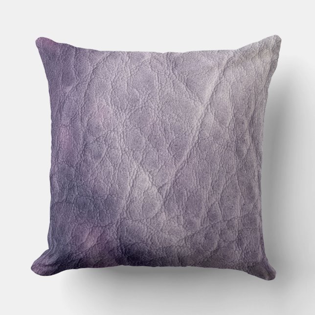 Grey Leather Cushion (Front)