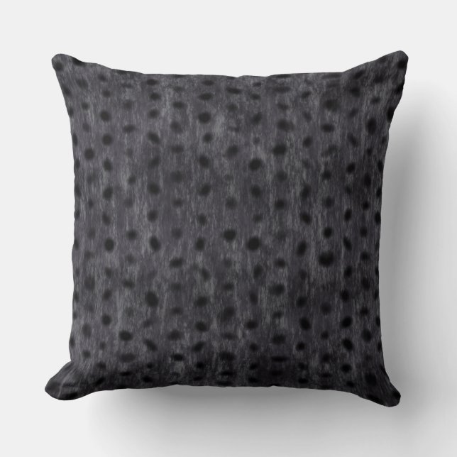 Grey Leopard Cushion (Front)